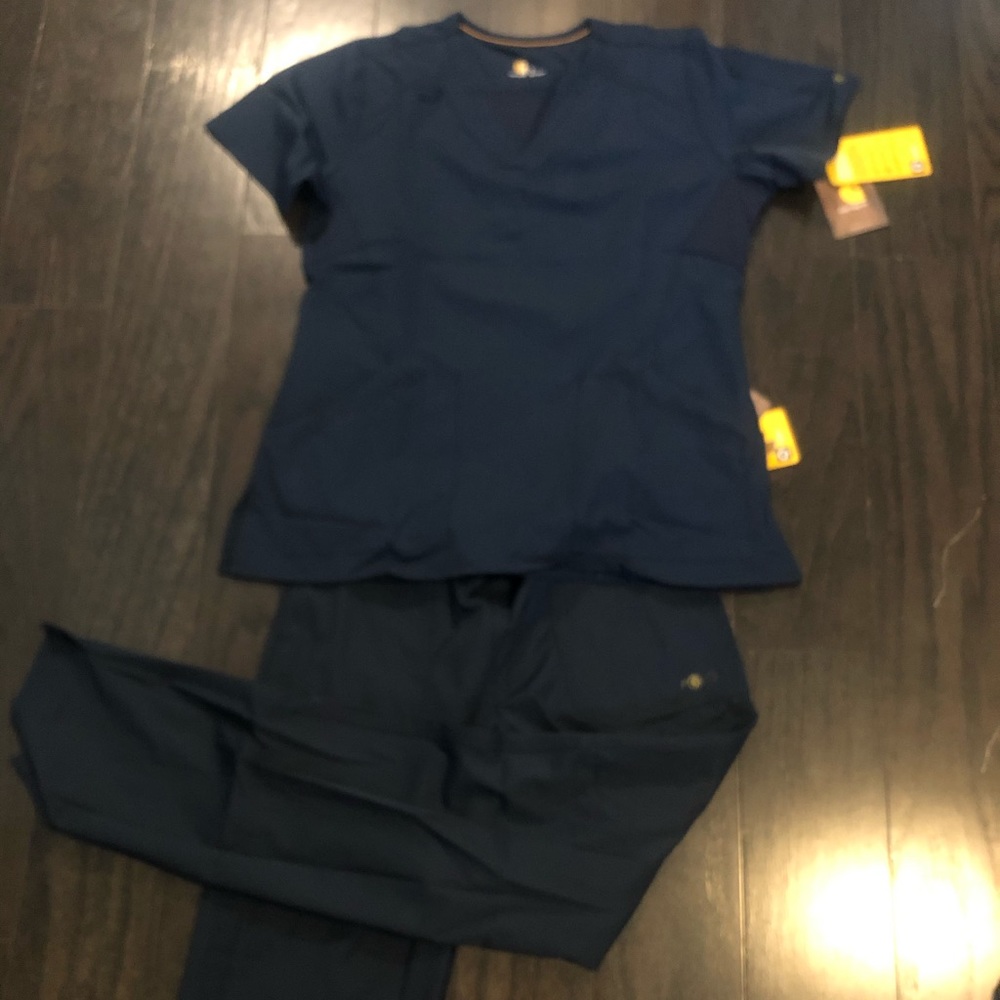 Carhartt navy blue scrubs